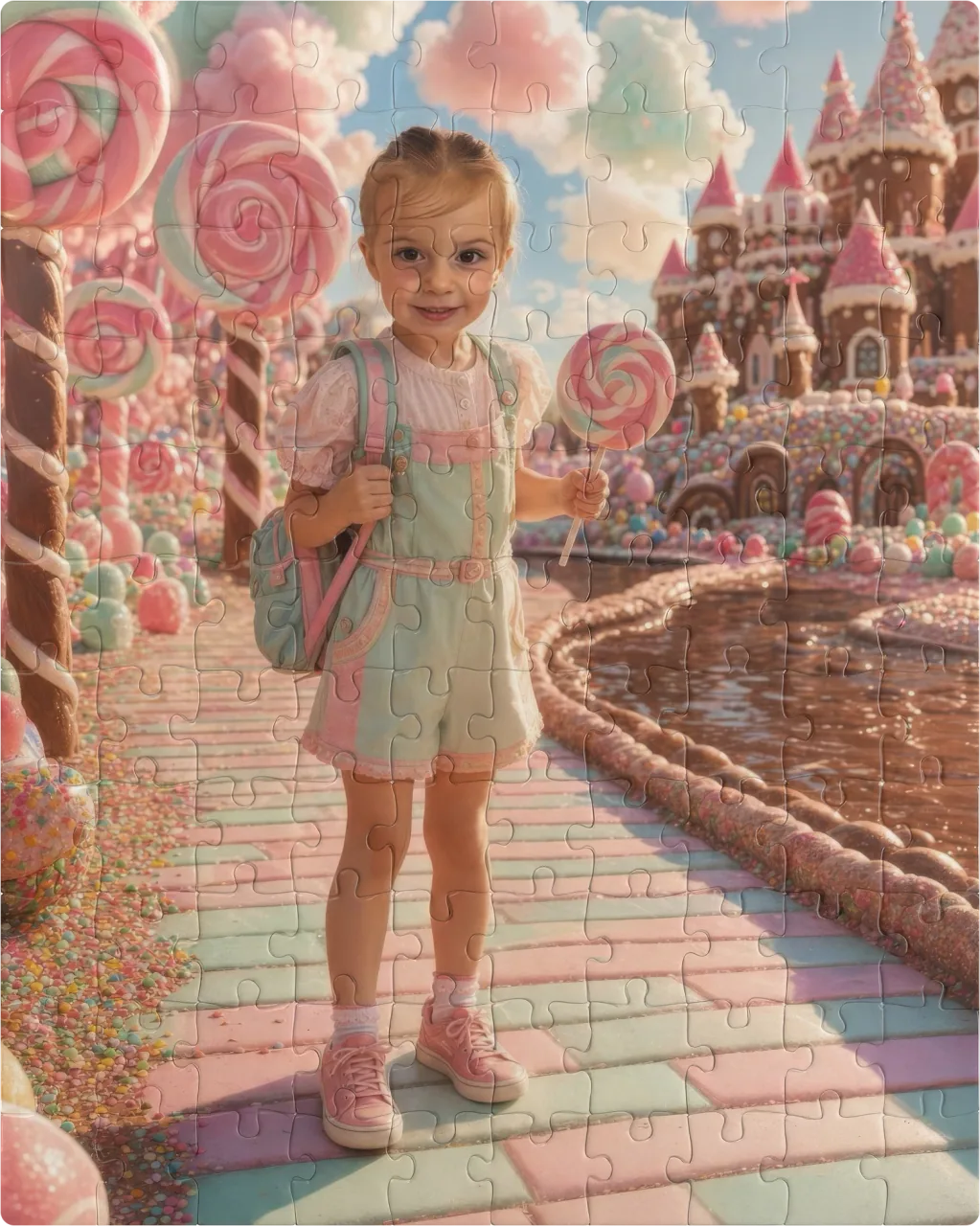 Candy Kingdom as a 110 pieces puzzle