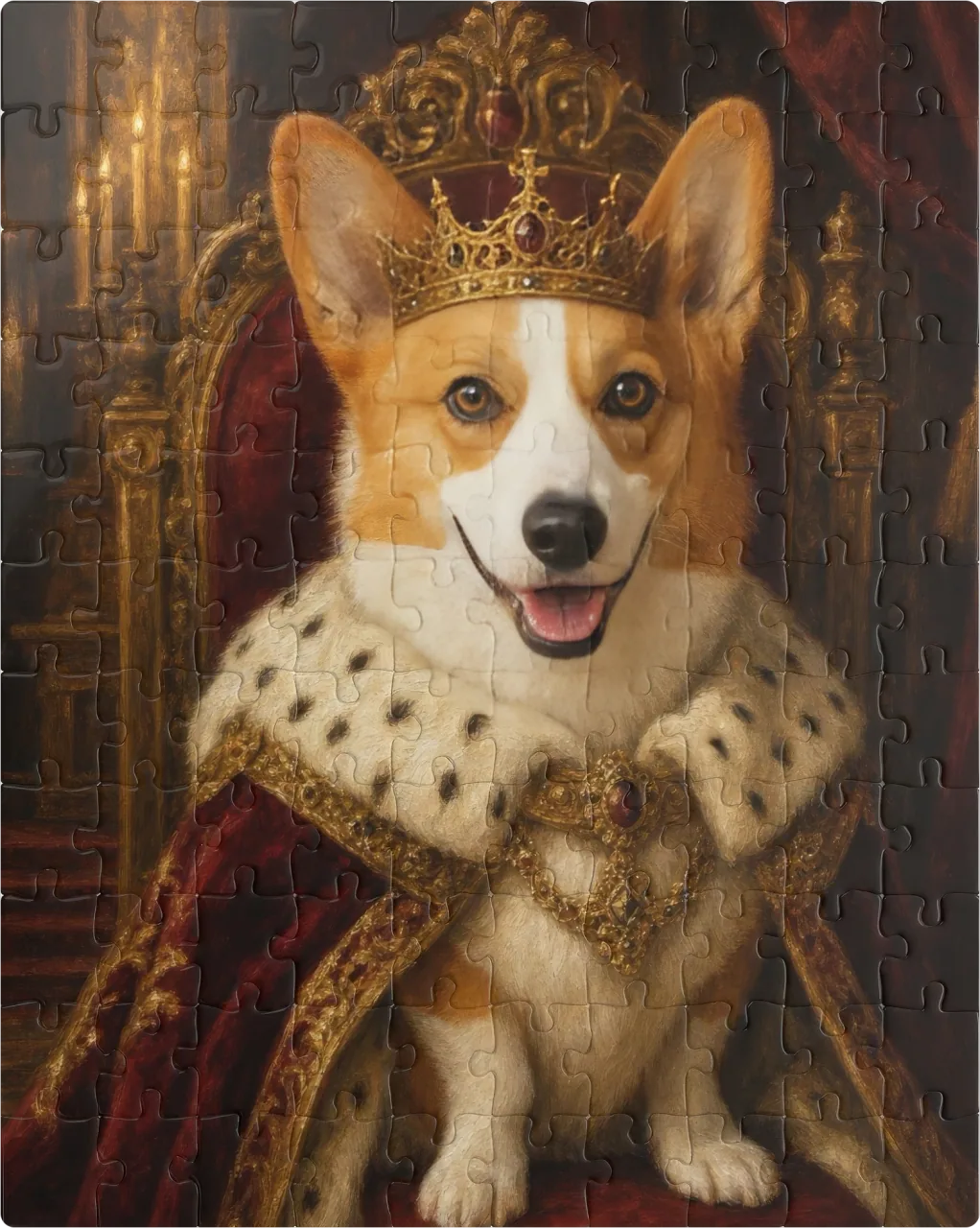 The Monarch as a 110 pieces puzzle