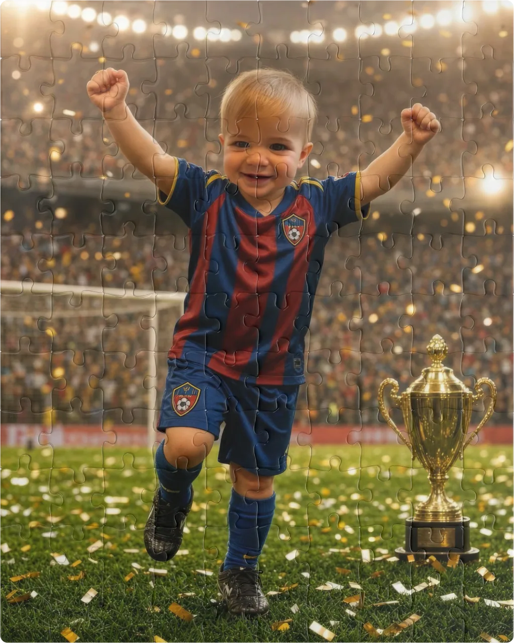 Soccer Star as a 110 pieces puzzle