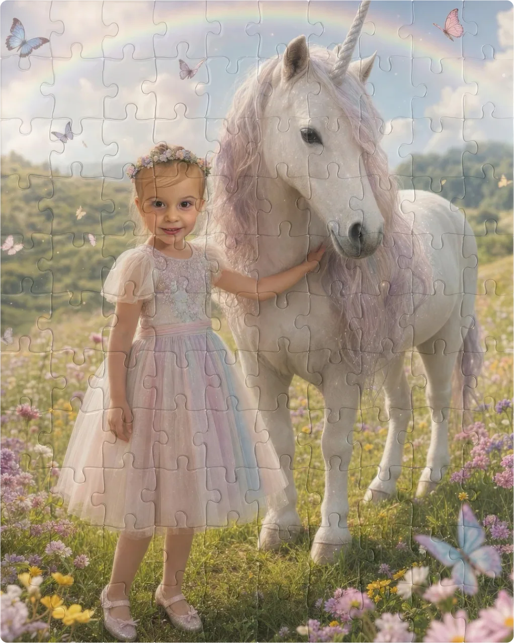 Unicorn Meadow as a 110 pieces puzzle