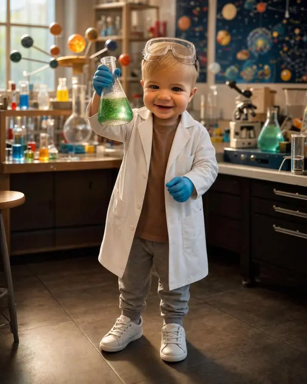 Super Scientist personalized puzzle theme
